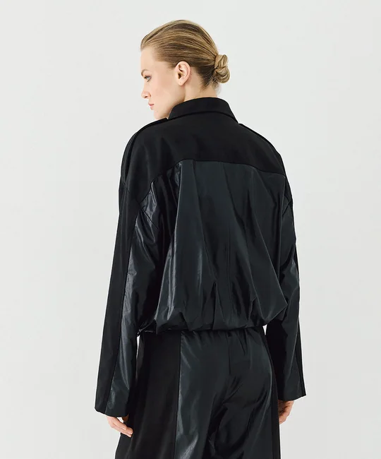Ensemble blouson simili cuir + pantalon simili cuir suédine — vue 5