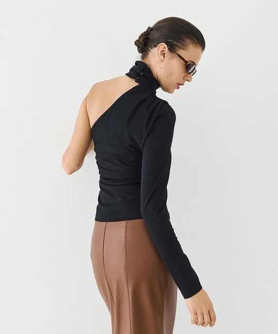 Blouse asymétrique froncée — vue 4