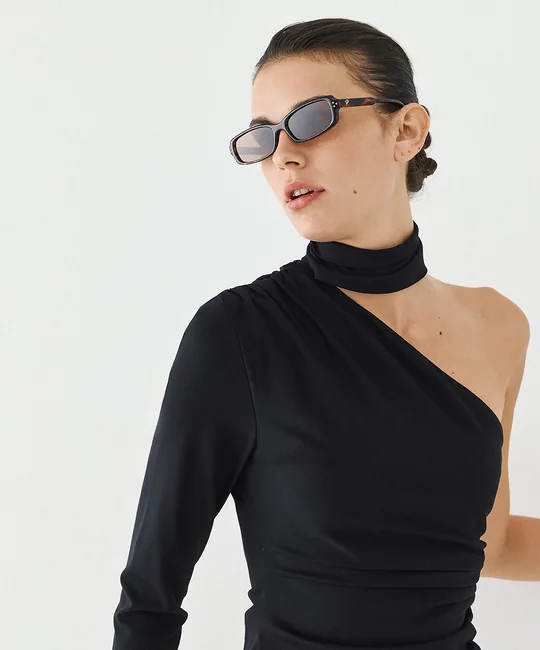 Blouse asymétrique froncée — vue 5