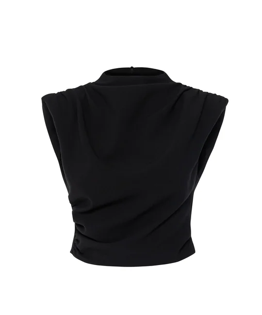 Top à épaulettes & Bermuda Noir — vue 4
