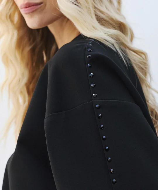 Ensemble blouse plis strassée + pantalon strass — vue 5