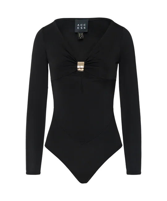 Body métallique & Pantalon sarouel Noir — vue 3