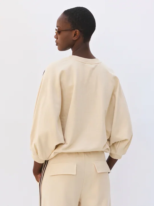 Sweat + Pantalon à bandes vanille — vue 4