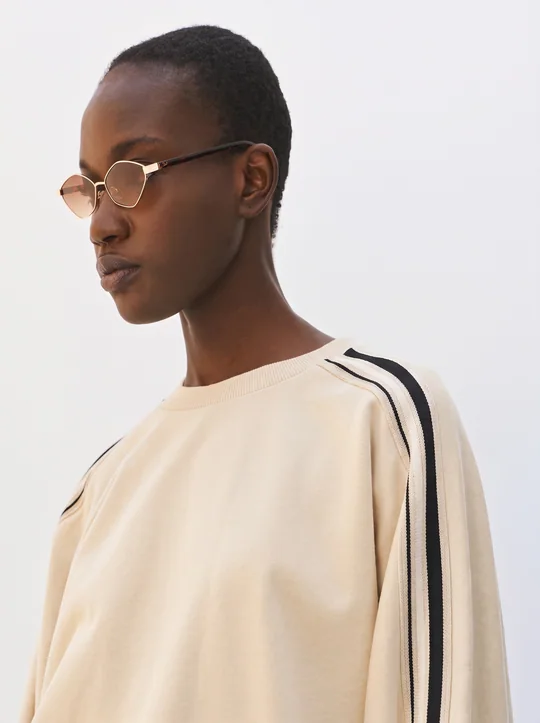 Sweat + Pantalon à bandes vanille — vue 5