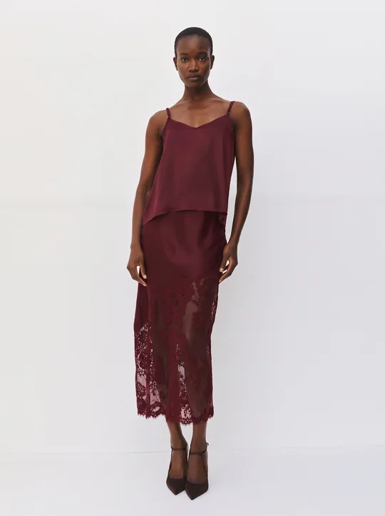 Top satiné style lingerie — vue 2