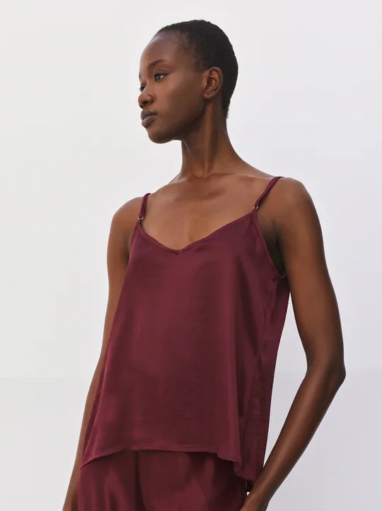 Top satiné style lingerie — vue 3