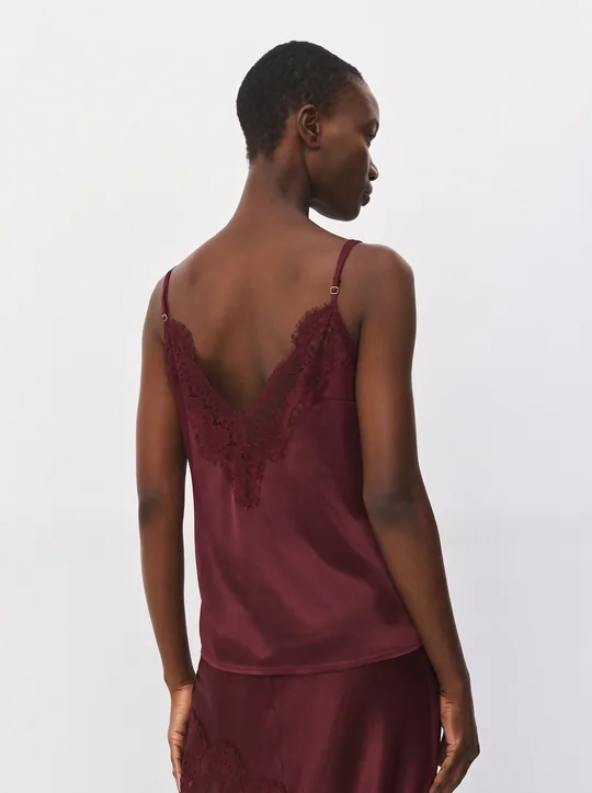 Top satiné style lingerie — vue 4