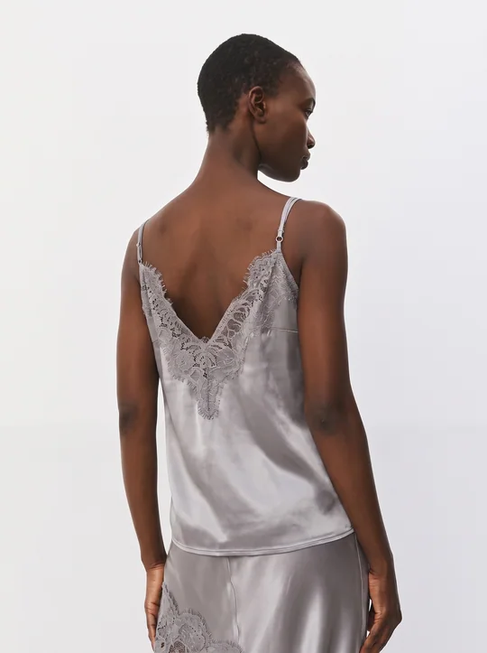 Top satiné style lingerie — vue 4