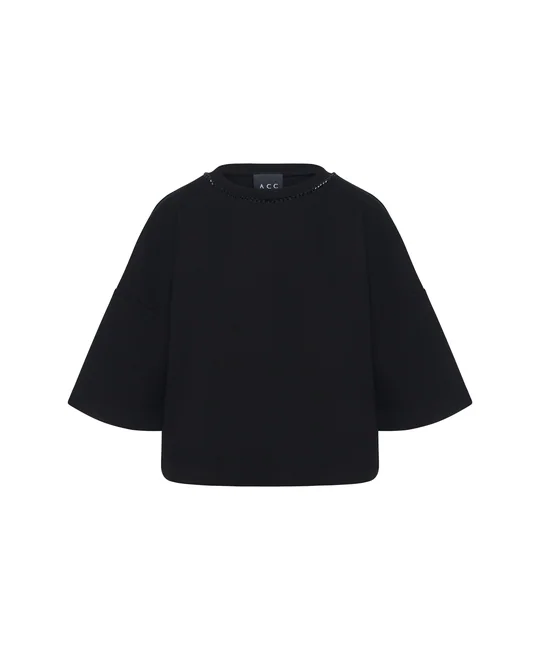 Top strassé & Pantalon strass Noir — vue 4