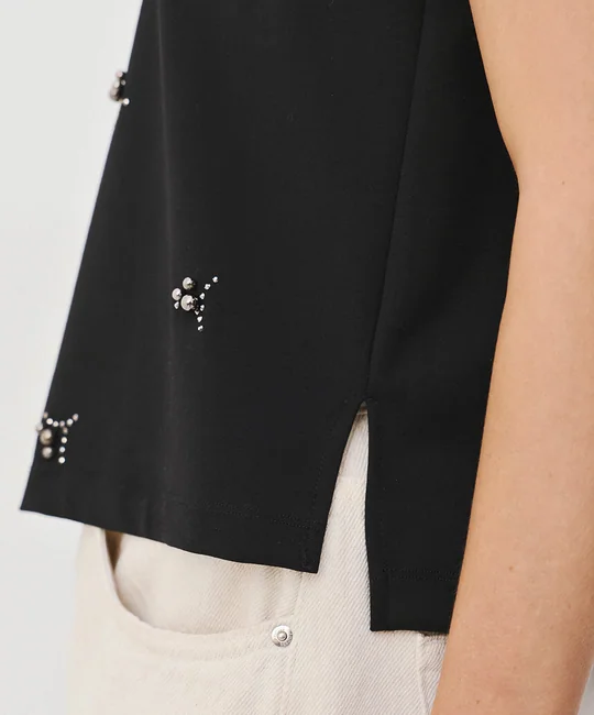 Top à motifs de strass — vue 5