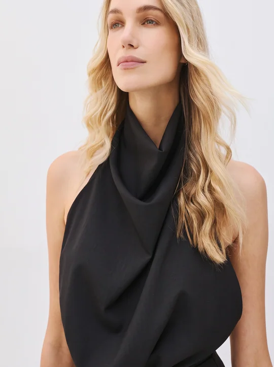 Robe courte col licou dos ouvert — vue 5