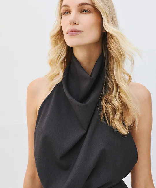Robe courte col licou dos ouvert — vue 5
