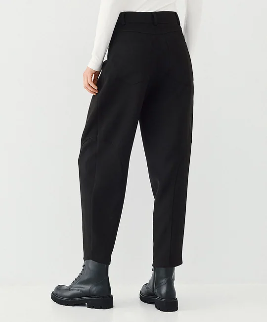 Ensemble blazer court + pantalon barrel — vue 4