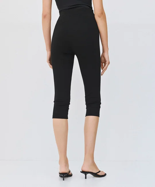 Blouse péplum & Legging corsaire Noir — vue 7