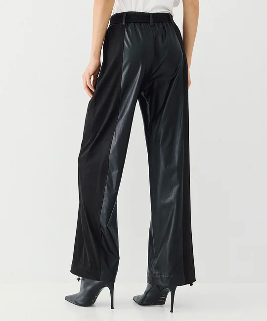 Ensemble blouson simili cuir + pantalon simili cuir suédine — vue 9