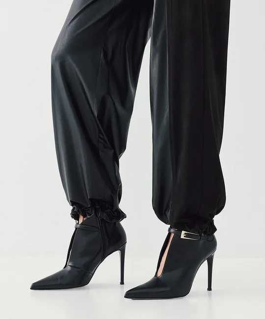 Ensemble blouson simili cuir + pantalon simili cuir suédine — vue 10