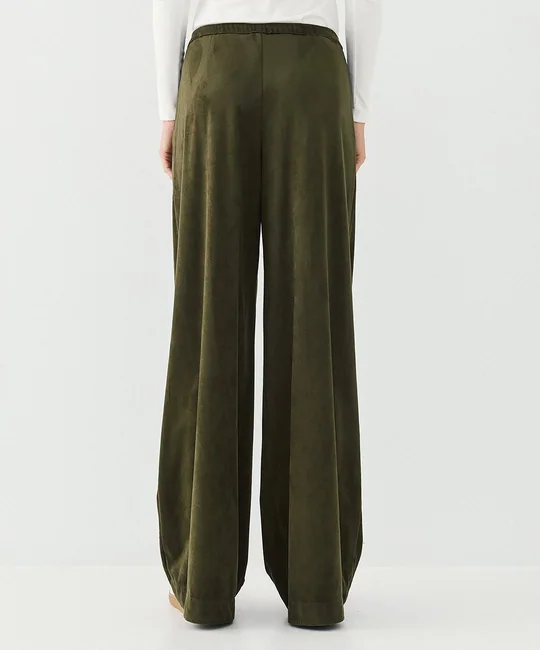 Blazer daim + Pantalon suédine olive — vue 9
