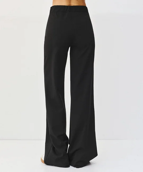 Blouse transparente & Pantalon évasé Noir — vue 8