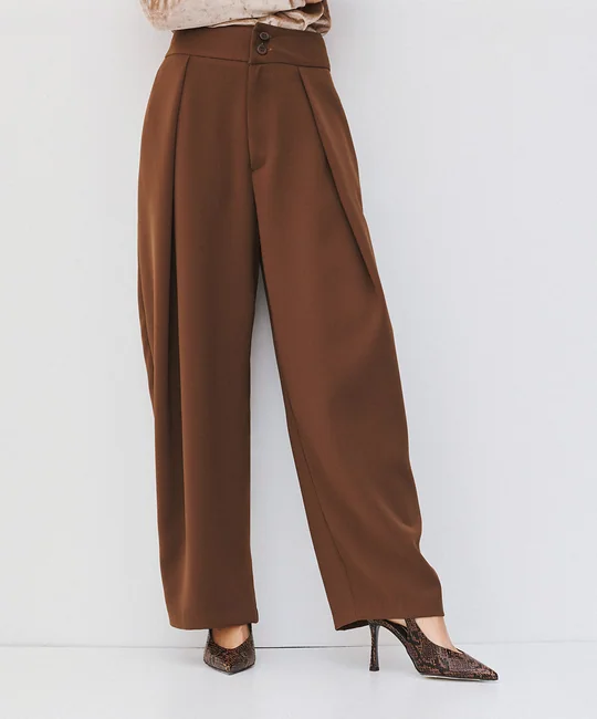 Blouse plissée + Pantalon latte — vue 4