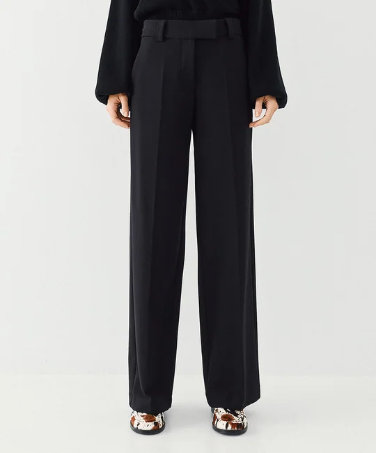Blazer oversize & Pantalon large Noir — vue 9