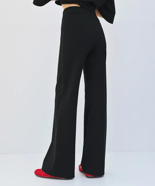Top strassé & Pantalon strass Noir — vue 7