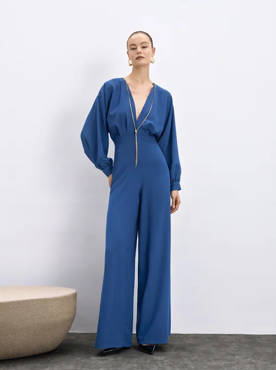 Combinaison à détail chaîne — Bleu
