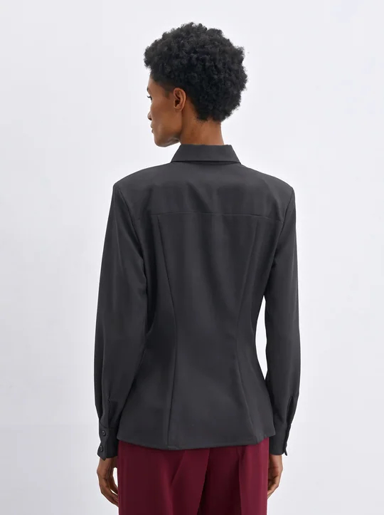 Chemise ajustée à épaulettes — vue 3