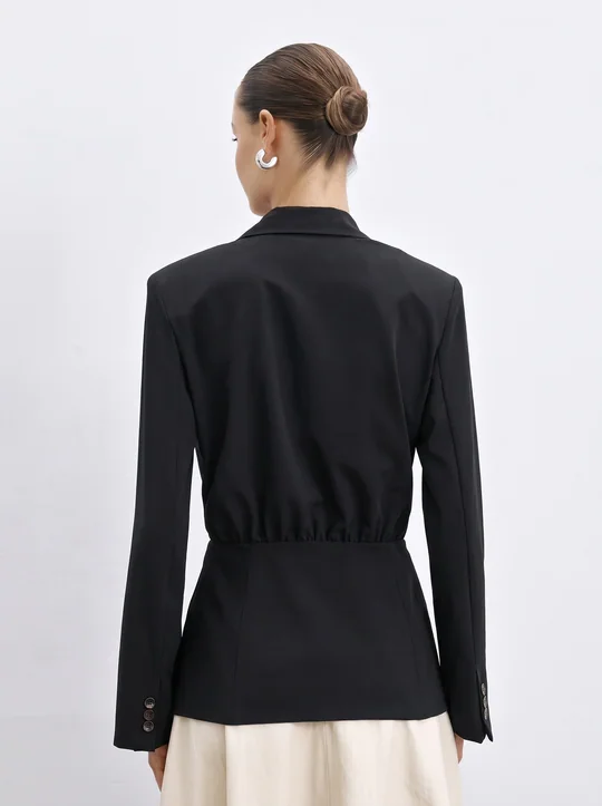 Ensemble blazer croisé + pantalon ballon — vue 4